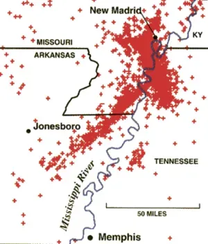 8. The 1811–1812 New Madrid Sequence: The Day the Mississippi Ran Backward (Transferred from en.wikipedia to Commons., Public domain)