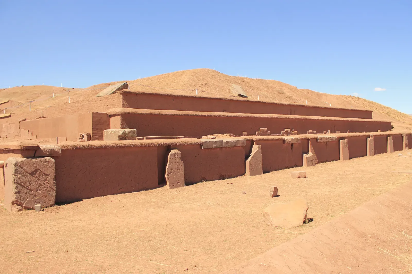 Tiahuanaco’s Akapana Pyramid, Bolivia: The Stepped Mountain of the Highlands (Image Credits: Wikimedia)