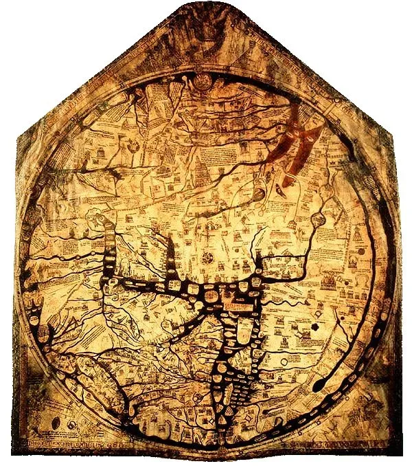 #4 - Medieval Mappae Mundi: Myth, Monsters, and Real Edges of the World (Public domain)