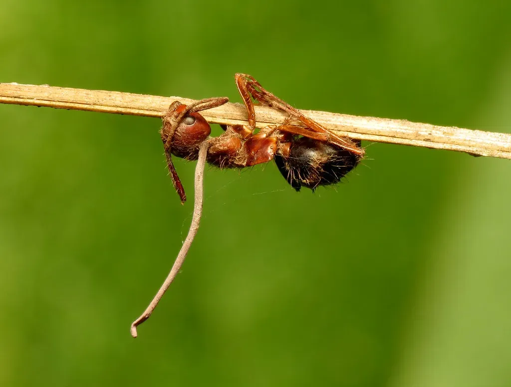 5. Zombie Ants Controlled By Fungi (Image Credits: Flickr)