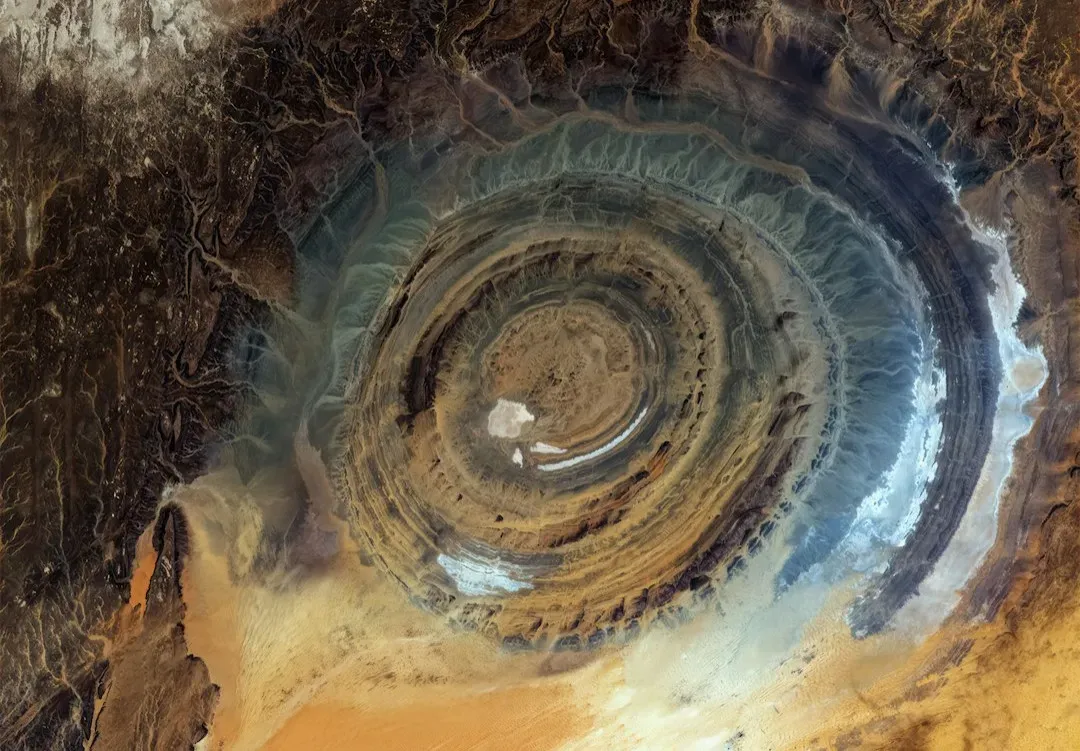 The Richat Structure (Eye of the Sahara), Mauritania (Image Credits: Unsplash)