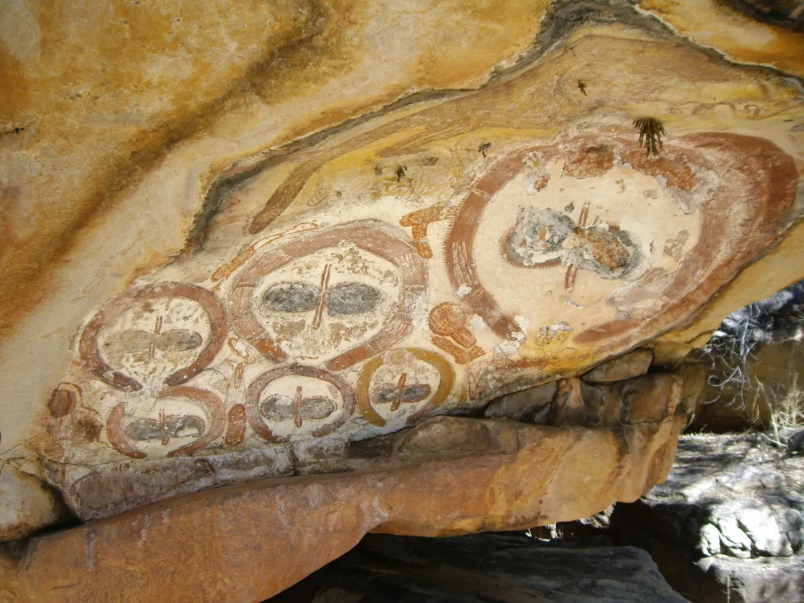 #13 - The Helmeted Wandjina Spirits of Australia (Wandjina Rock Art, The Kimberley, Western Australia, CC BY-SA 2.0)