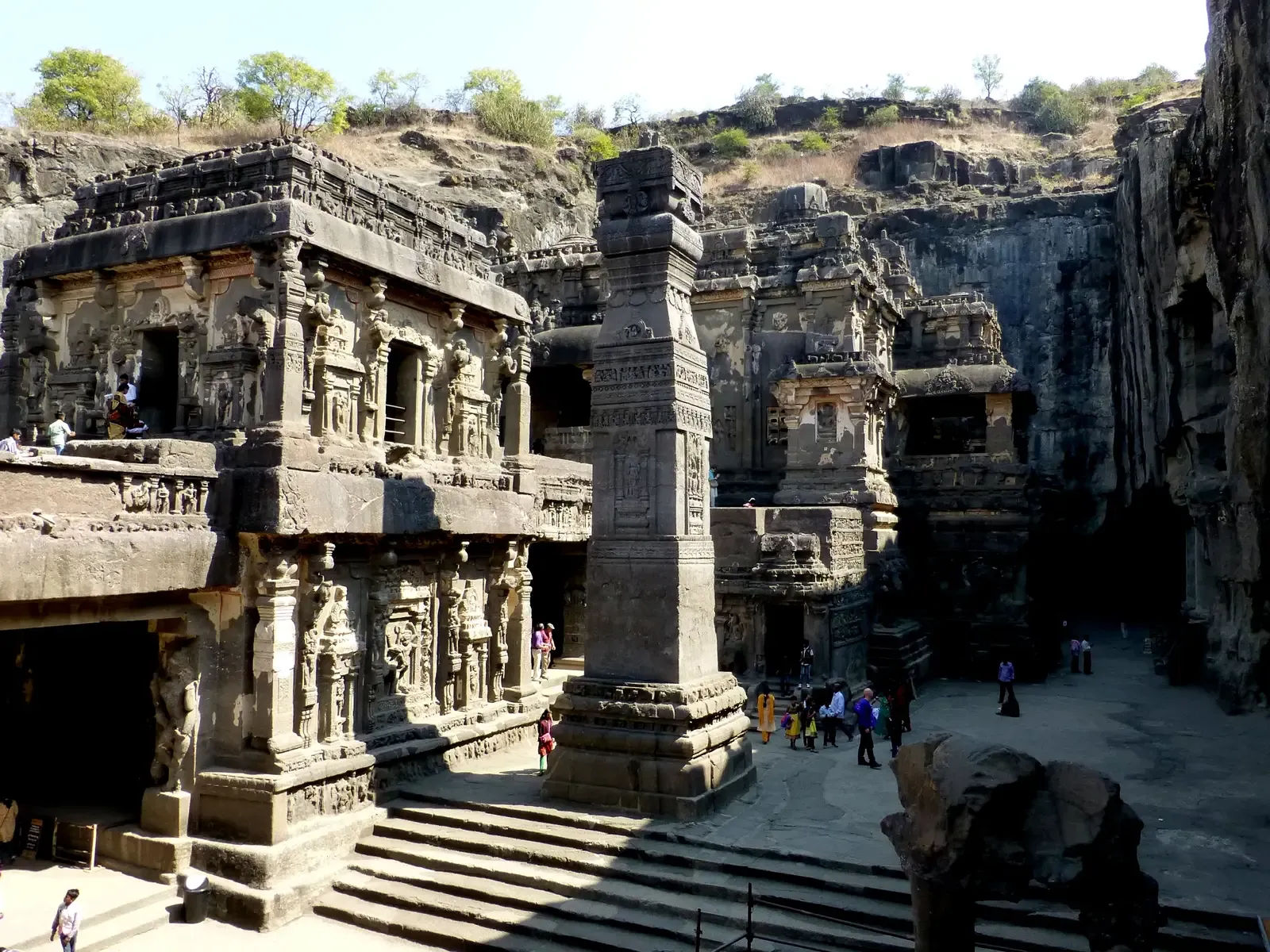 #6 - The Temple Carved Backwards Out of a Cliff at Ellora (India) (By Hiroki Ogawa, CC BY 3.0)