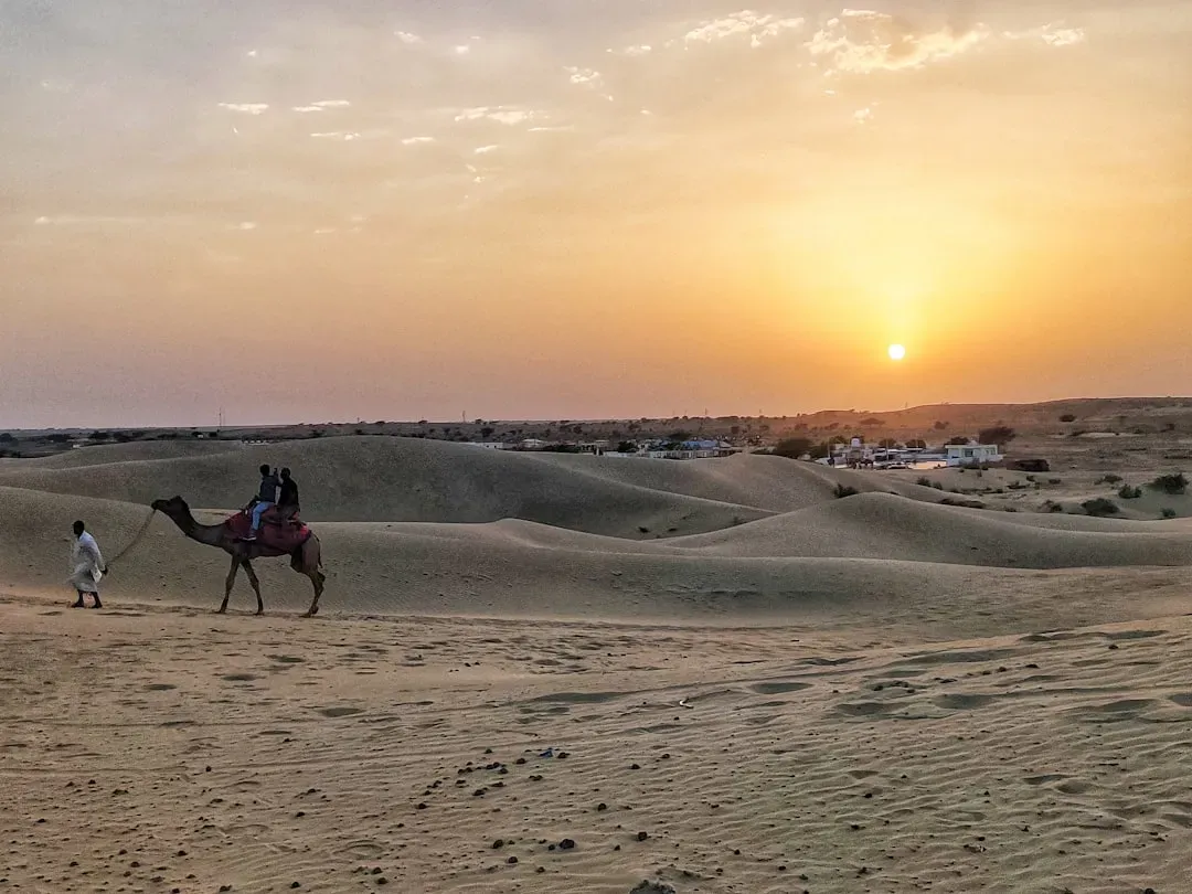 6. The Thar Desert, India and Pakistan: Dunes Nibbling at Villages and Roads (Image Credits: Unsplash)