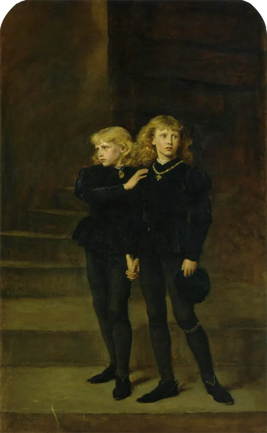2. The fate of the princes in the Tower (By John Everett Millais, Public domain)