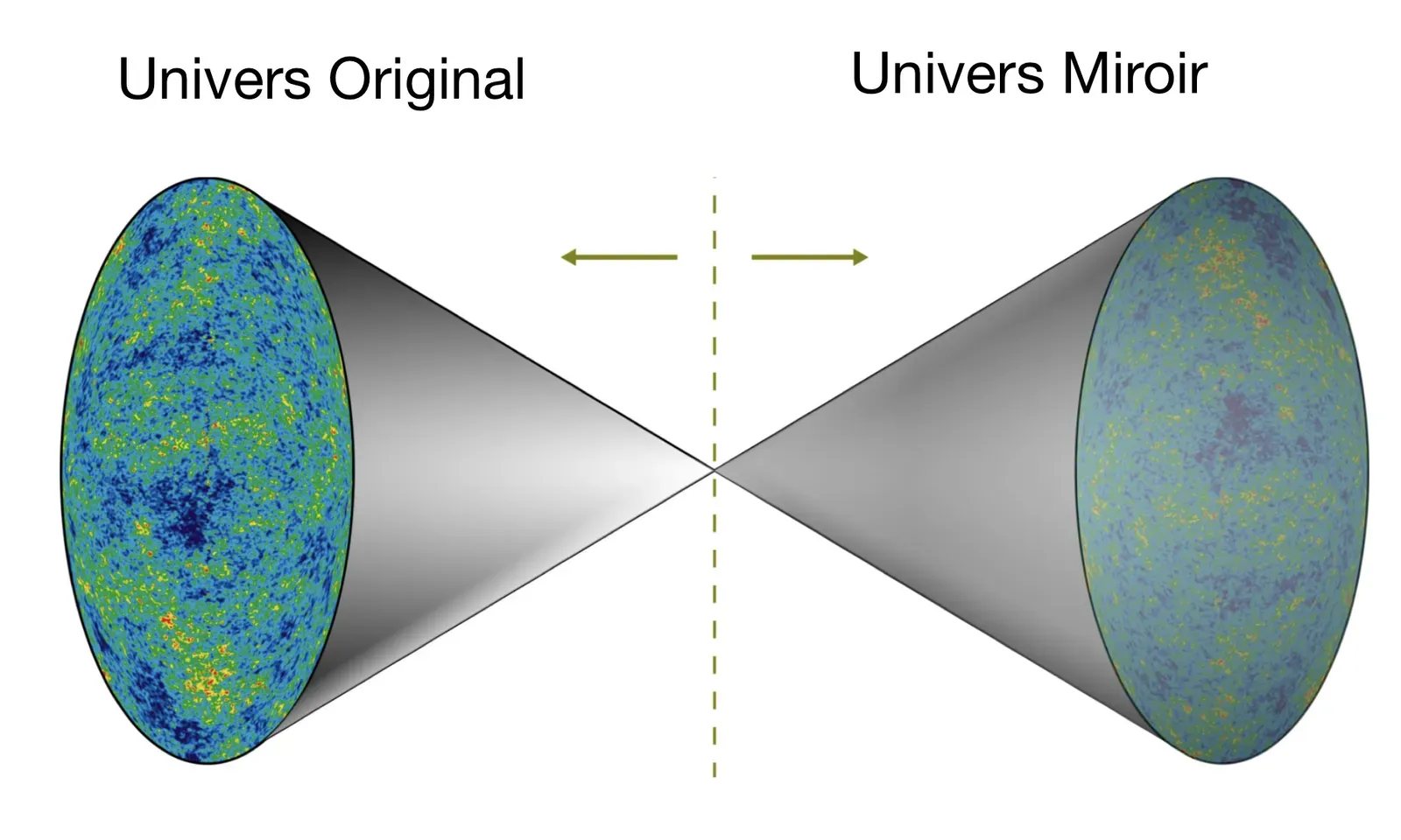 7. Many-Worlds Interpretation: Every Possibility May Actually Happen (This file was derived from: Universe Antiuniverse model.png:, CC BY-SA 4.0)