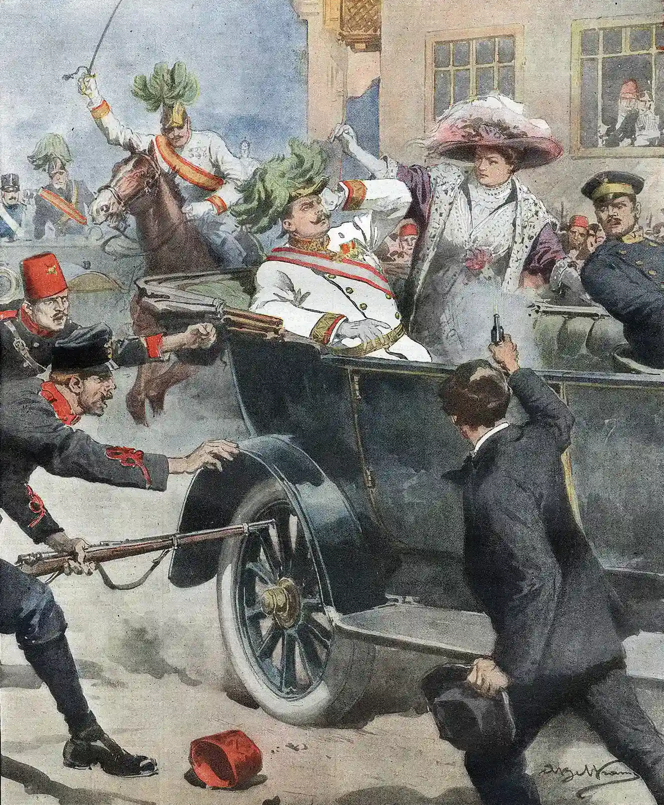 #3 - The Wrong Turn That Helped Start World War I (By Achille Beltrame, Public domain)