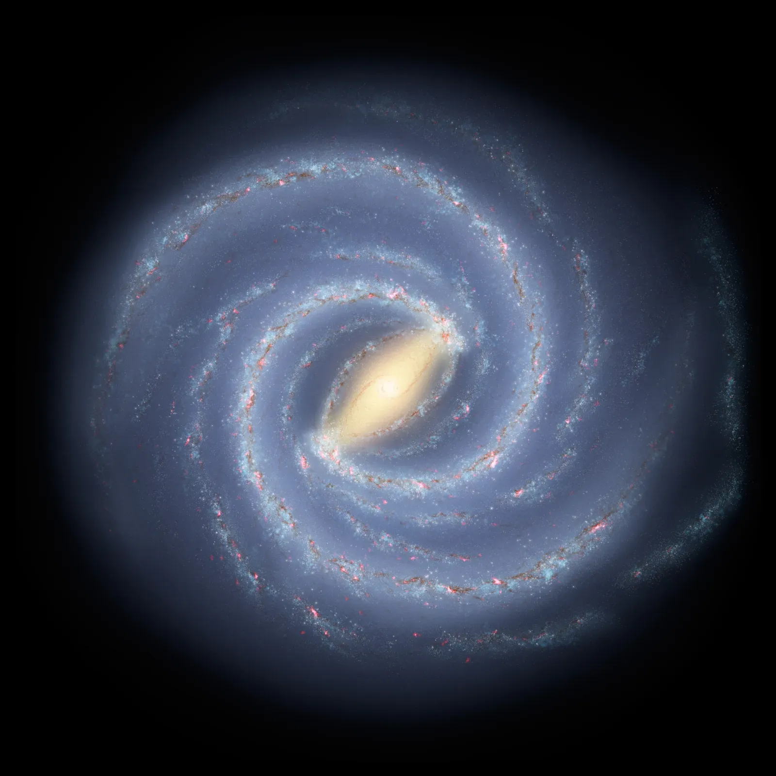 The Galactic Center GeV Excess (By supposingly Ashill from Milky Way 2005.jpg, Public domain)