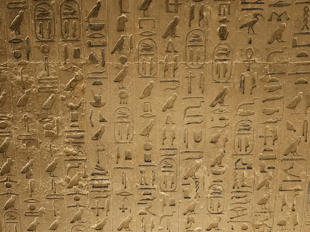 #1 - The Hieroglyphs Carved Onto Everyday Objects That Spell Nothing (Image Credits: Unsplash)