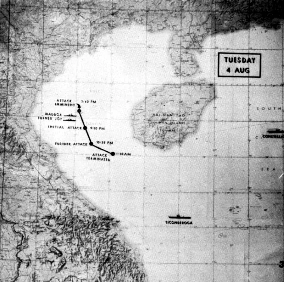 #19 – The Gulf of Tonkin Attack That Textbooks Got Wrong (U.S. Navy All Hands magazine September 1964, p. 3., Public domain)