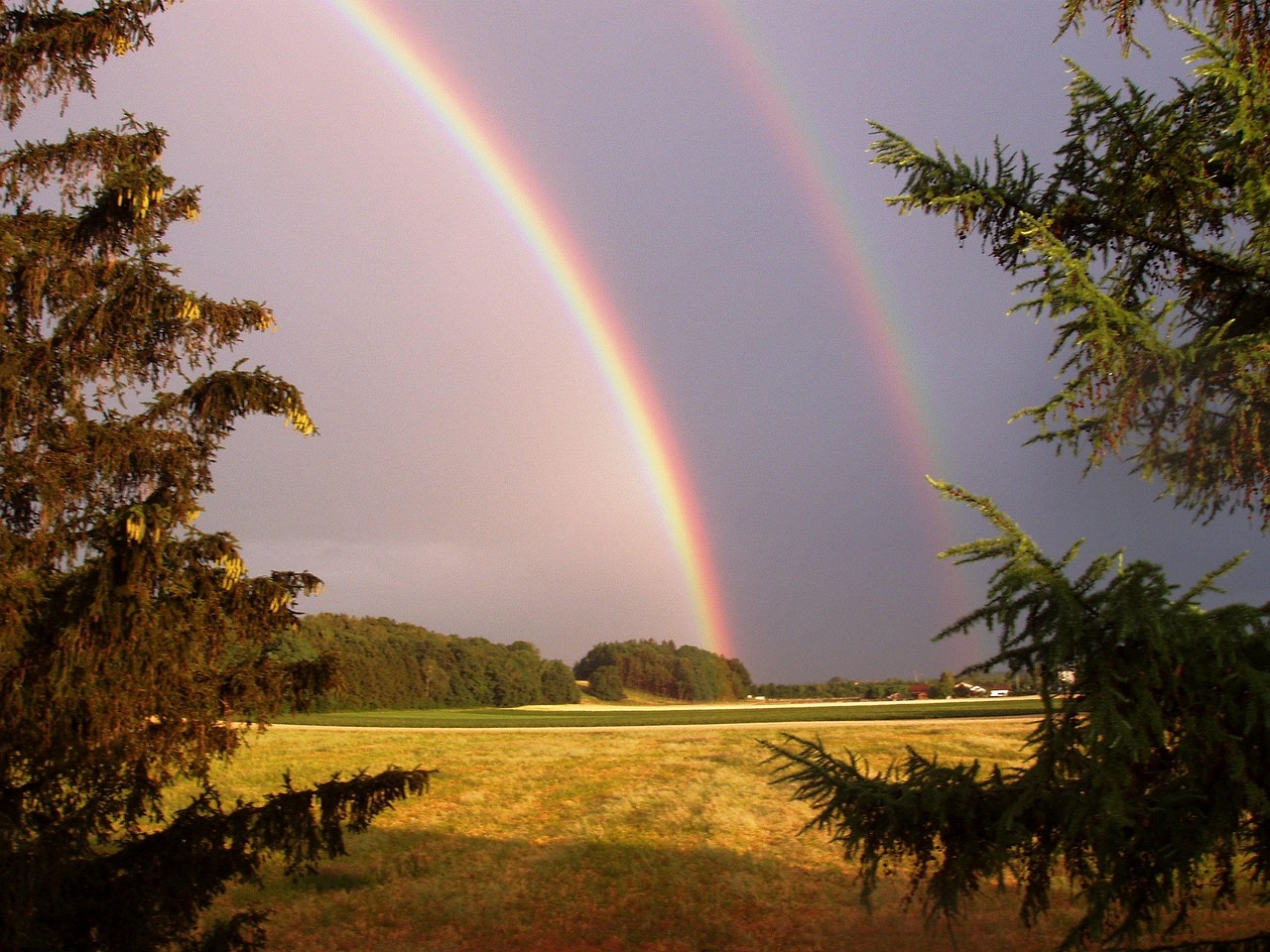 Perfect Conditions for Double Rainbow Sightings (Image Credits: Pixabay)