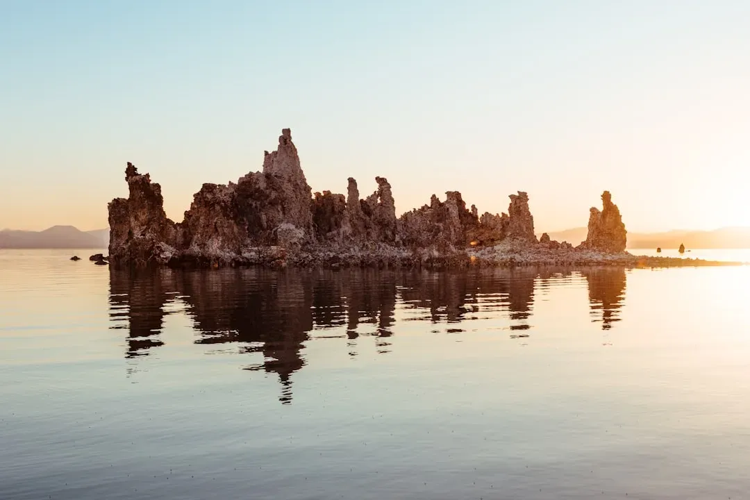 9. Mono Lake Tufa Towers, California: Stone Columns from Underwater Chemistry (Image Credits: Unsplash)