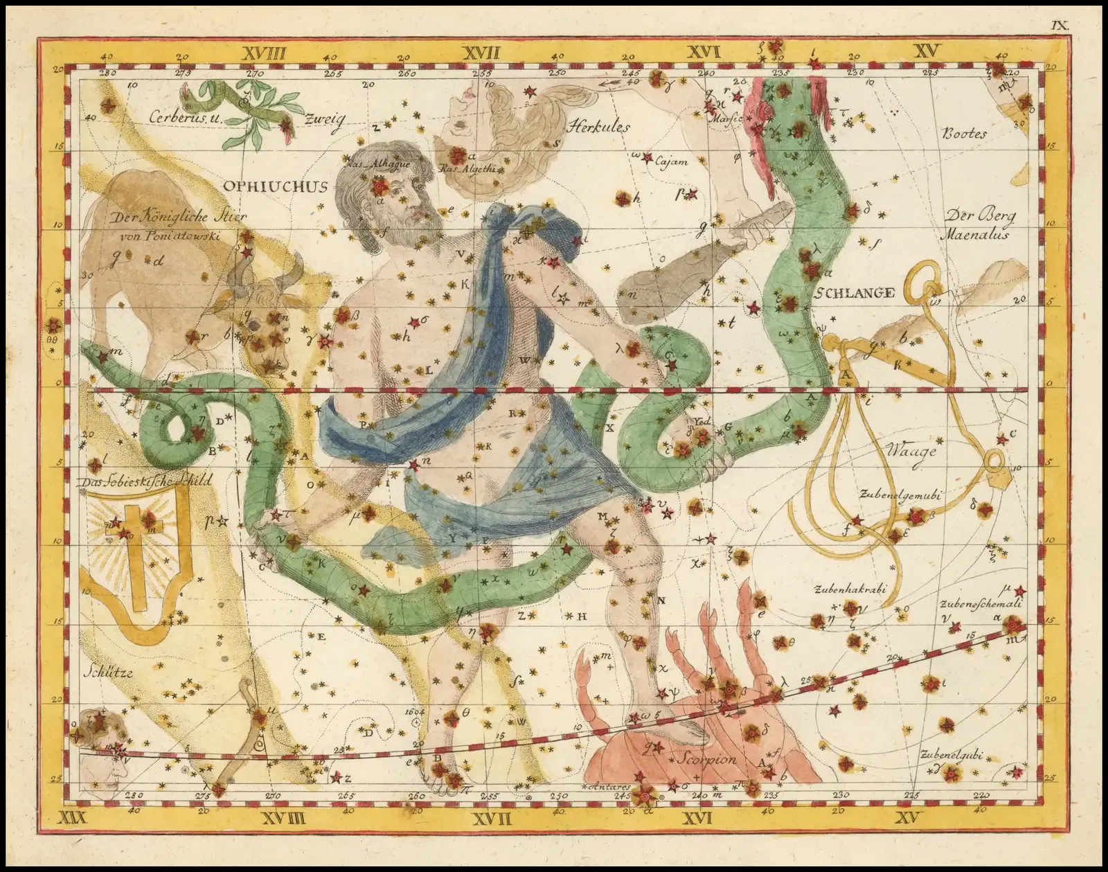 Why There Are Thirteen Zodiac Constellations (Not Just Twelve) (By Johann Elert Bode, Public domain)
