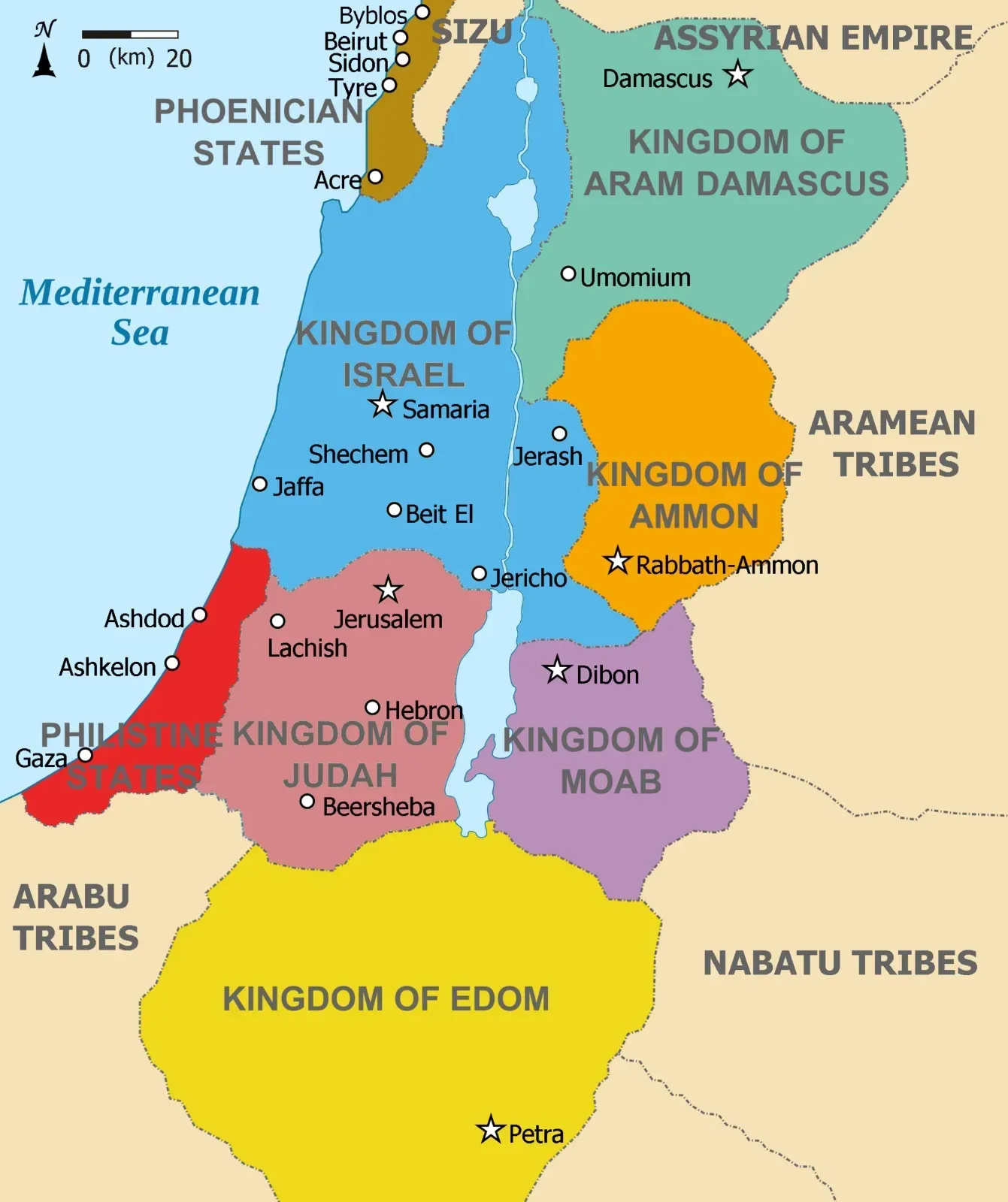 #11 Ancient Harbors of the Levantine Coast (Image Credits: Ancient  Levantine Coast map : Wikimedia )