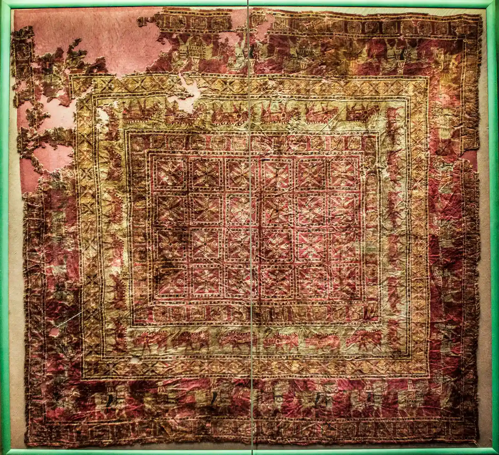 #7 - The Pazyryk Carpets That Embarrassed an Empire (IMG_9035  Pazyryk carpet, CC BY 2.0)