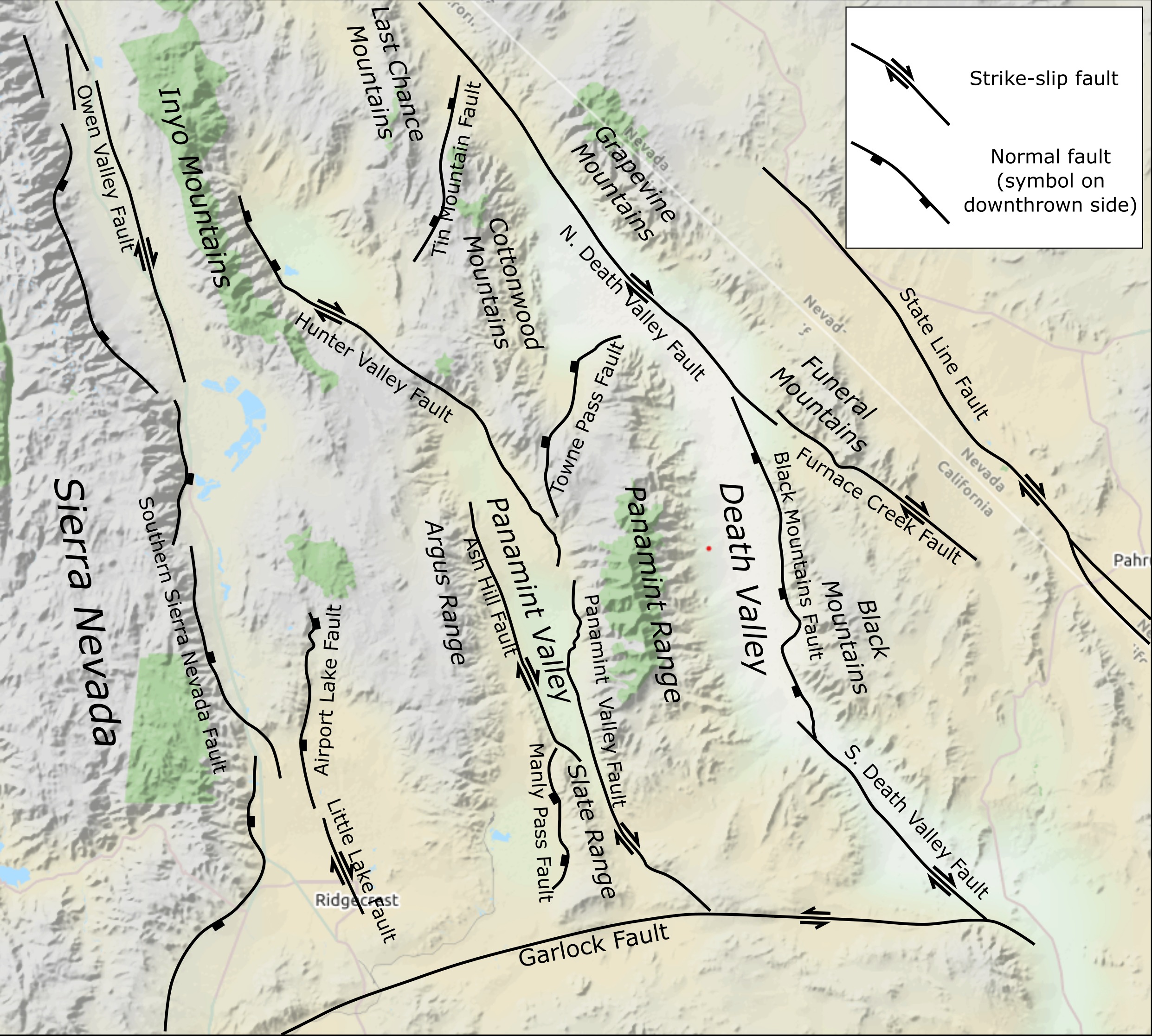 The Walker Lane's Emerging Western Divide (Image Credits: Wikimedia)