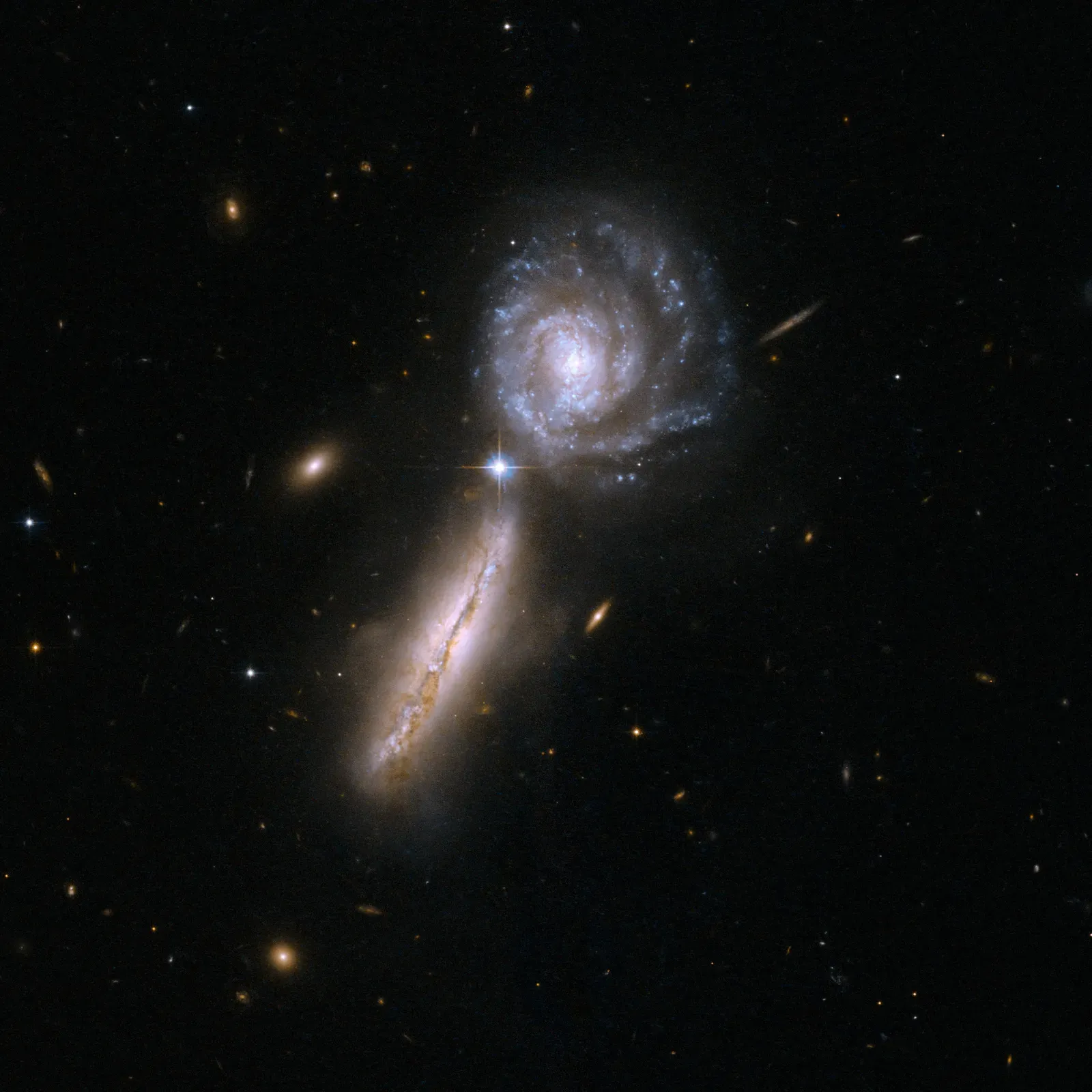 What Galaxy Collisions Reveal About the Nature of the Universe (By NASA, ESA, the Hubble Heritage (STScI/AURA)-ESA/Hubble Collaboration, and A. Evans (University of Virginia, Charlottesville/NRAO/Stony Brook University), Public domain)