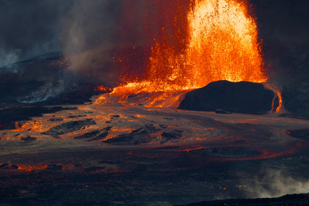 The Current Eruption Creating New Territory (Image Credits: Unsplash)
