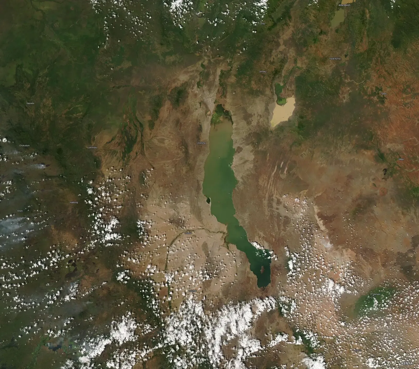 The Turkana Rift, Kenya and Ethiopia (This image or video was catalogued by Goddard Space Flight Center of the United States National Aeronautics and Space Administration (NASA) under Photo ID: 2020-12-13., Public domain)