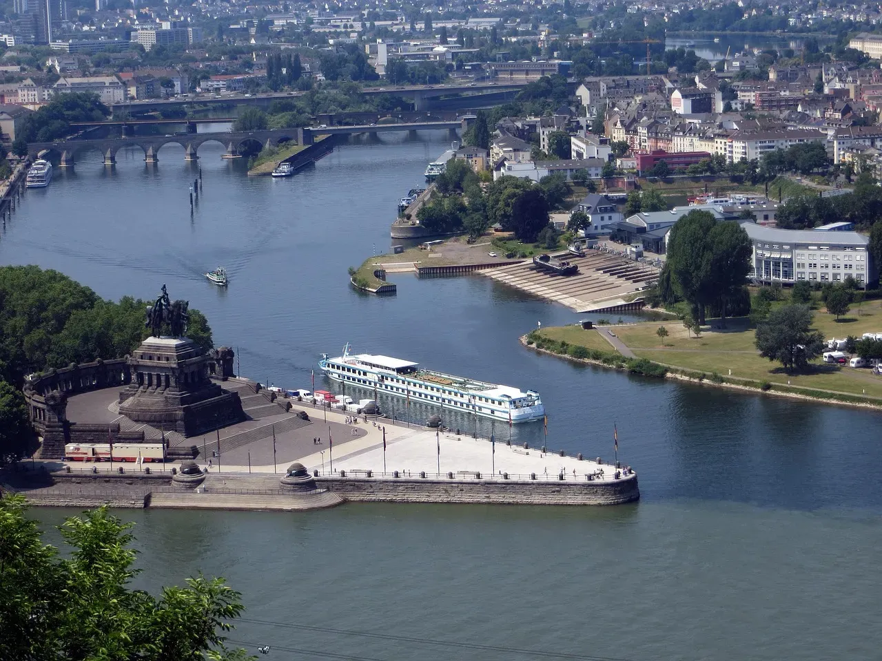 The Mosel and the Rhine – Koblenz, Germany (Image Credits: Pixabay)