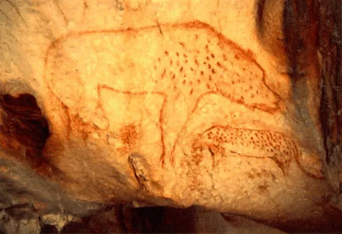 The Bottom Line (originally posted to Flickr as 20,000 Year Old Cave Paintings: Hyena, Public domain)