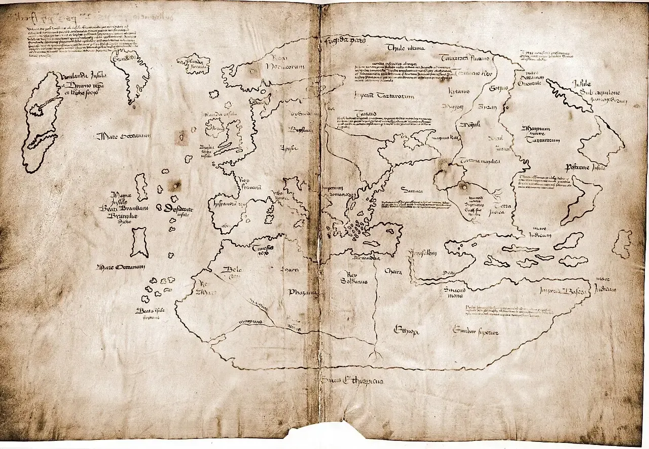 #13 - The Vinland Map (Image Credits: Vinland map: Wikimedia Commons)