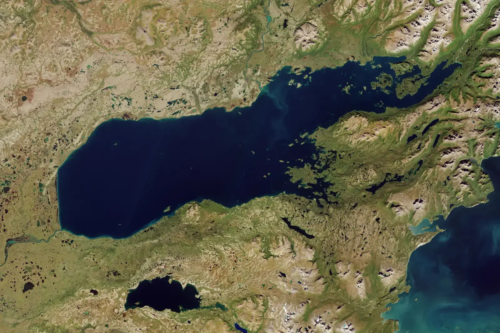 13. The Iliamna Lake Monster Legend: Fear, Myths, and Real Risks (By Copernicus Sentinel-2, ESA, CC BY-SA 3.0 igo)