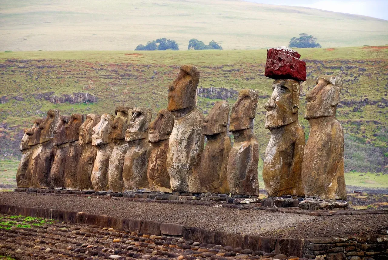 #11 Easter Island’s Moai: Walking Giants and a Collapsing Ecosystem (Image Credits: Pixabay)