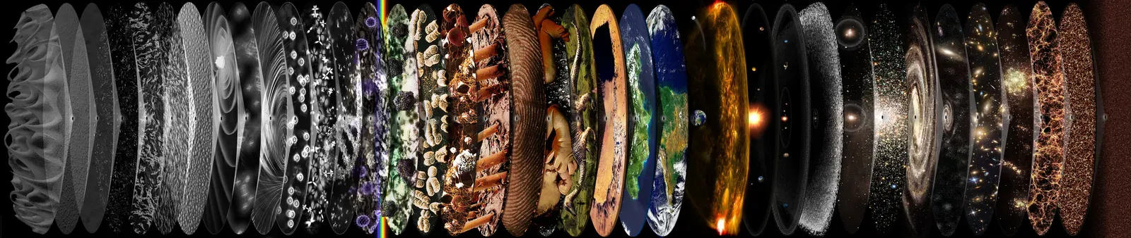 Connecting the Smallest and Largest Scales (Image Credits: Wikimedia)