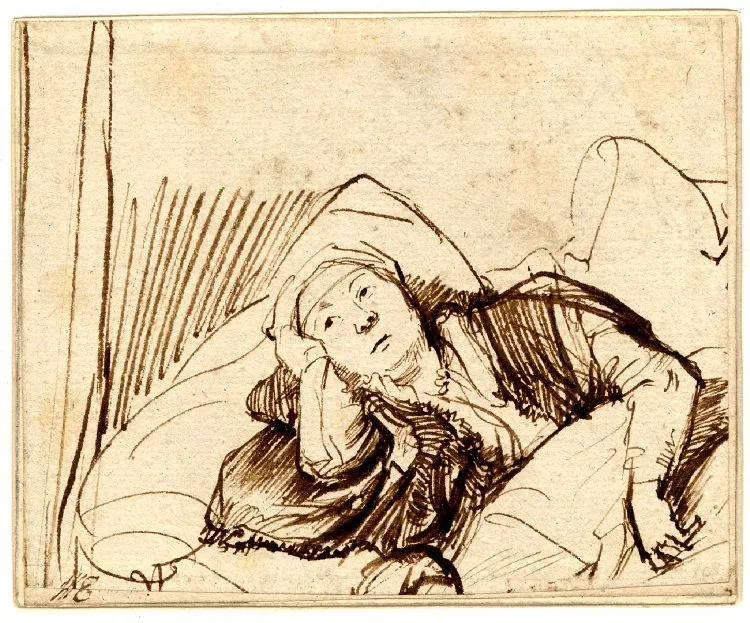 #8 - The Rembrandt Sketch Hiding Under a Lesser Artist's Name (www.britishmuseum.org : Home : Info : Pic, Public domain)
