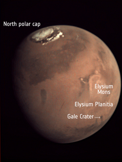 The Elysium Planitia Hotspot: Mars' Most Active Region (Image Credits: Wikimedia)