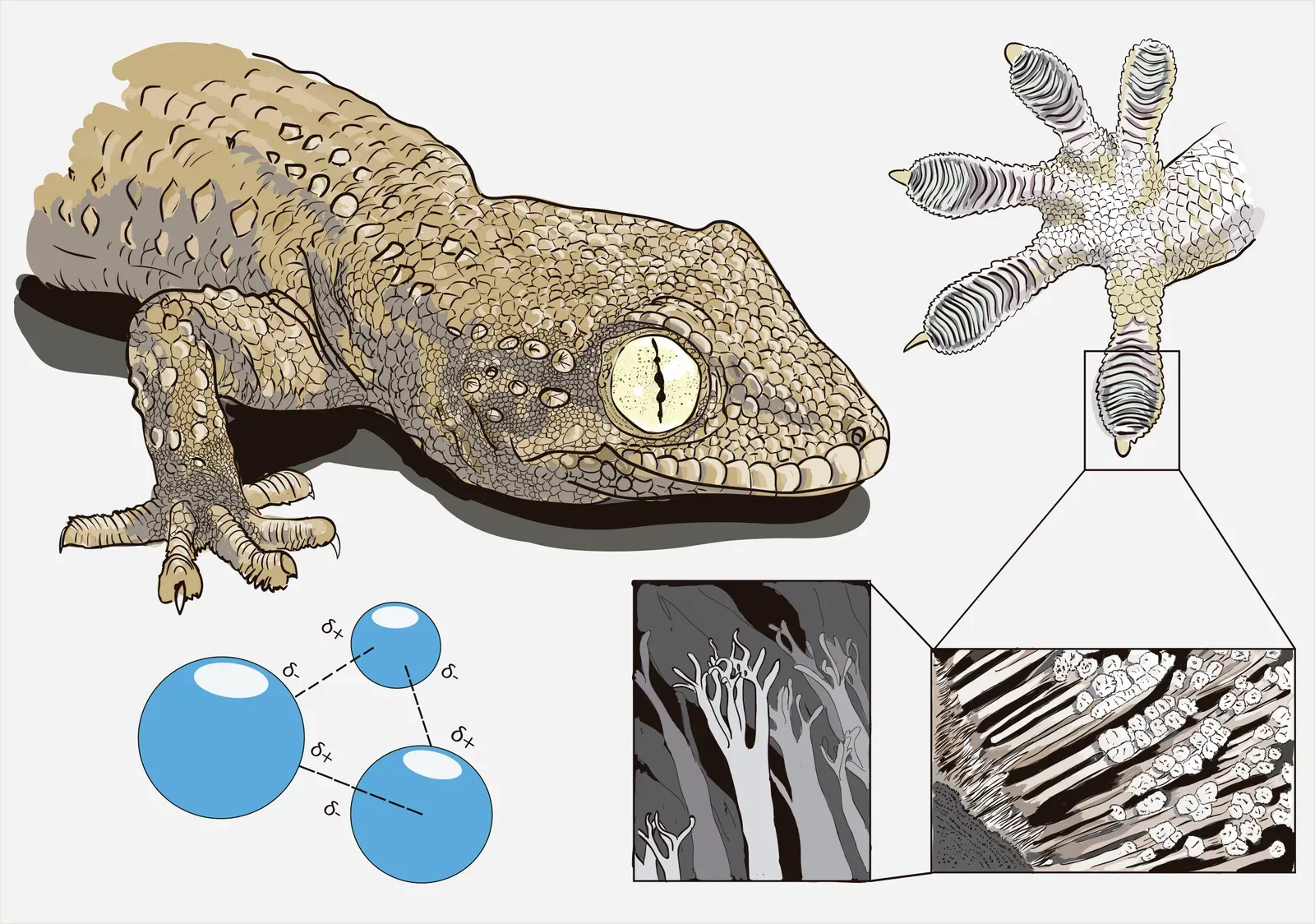 Gecko Feet and Surgical Adhesives (Image Credits: Wikimedia)
