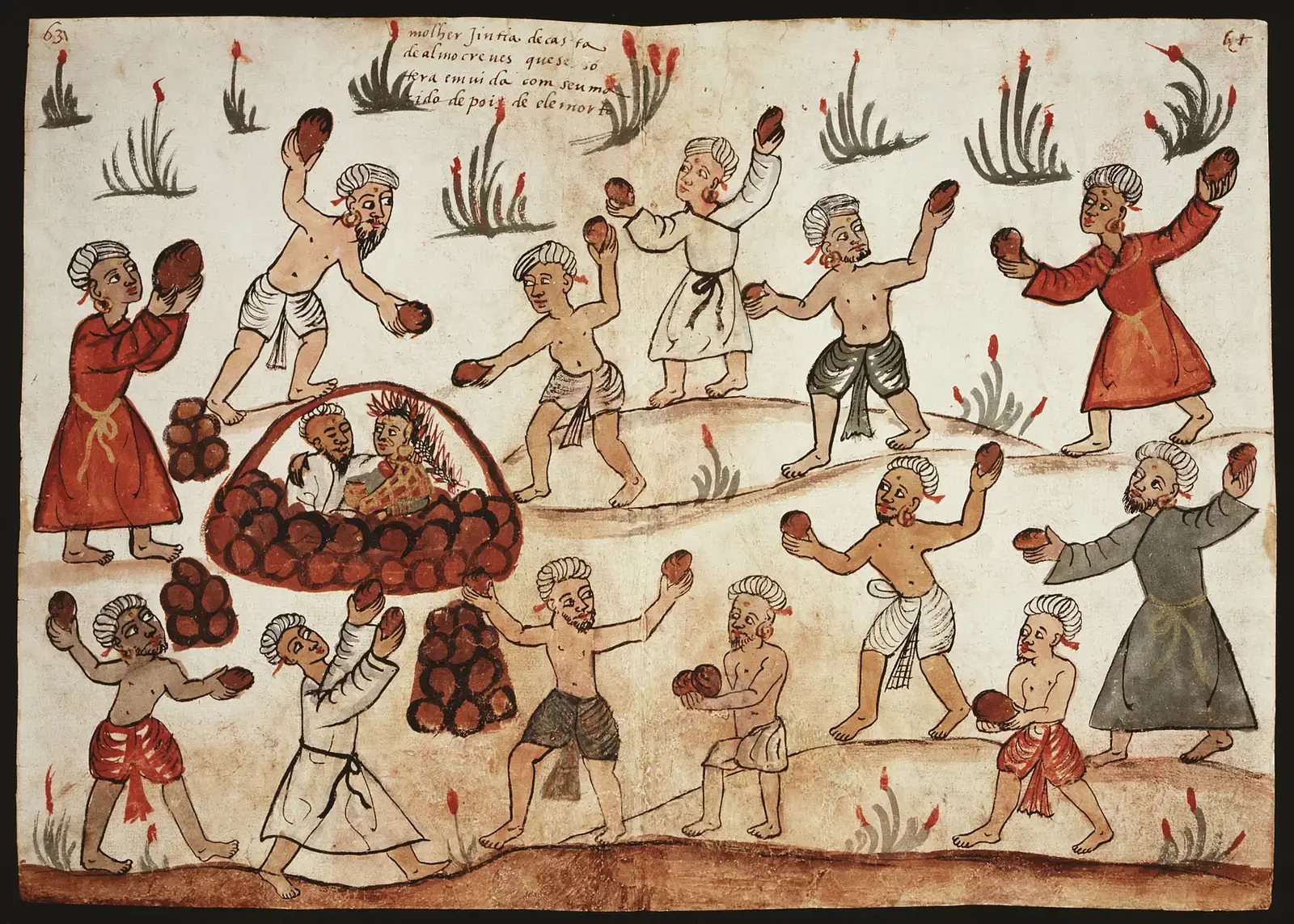 South Asian Traditions: Rebirth, Karma, and the Endless Cycle (Album di disegni, illustranti usi e costumi dei popoli d'Asia e d'Africa con brevi dichiarazioni in lingua portoghese, Biblioteca Casanatense, Rome. http://opac.casanatense.it/Record.htm?idlist=&record=19917226124917354089, CC0)