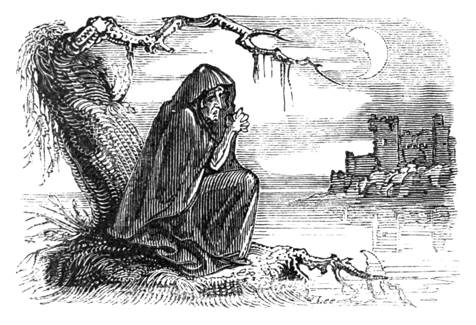 Cancer: The Banshee – Emotional Haunting and Clinging (By W.H. Brooke, Public domain)