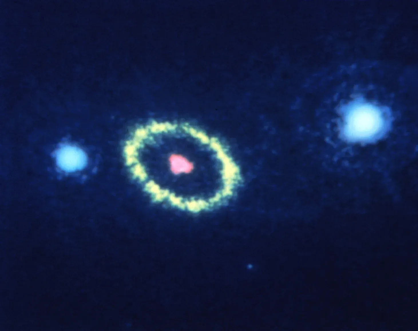 Fast Blue Optical Transients: The Cosmic Flashes That Outshine Galaxies (Hubble Space Telescope resolves gaseous ring around supernova, Public domain)