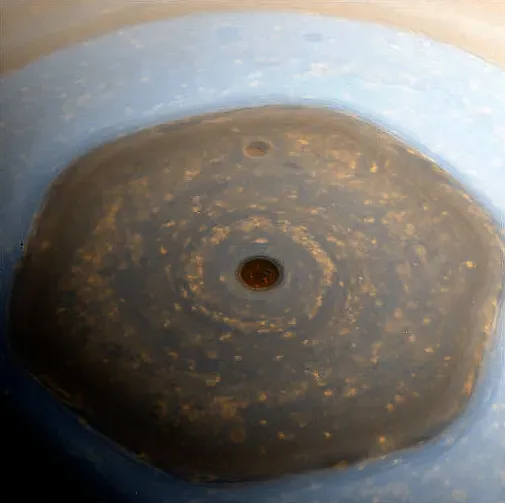 5. Saturn Has a Giant Hexagon-Shaped Storm at Its North Pole (Kevin M. Gill, Flickr, CC BY 2.0)