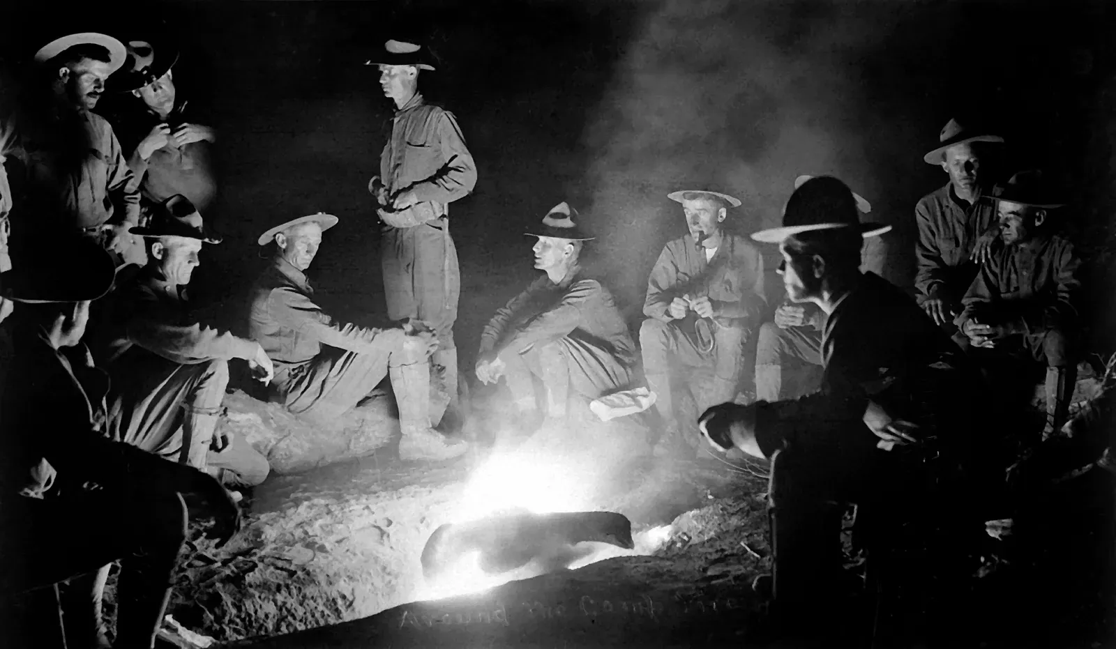 #7 - The Manufactured "Last Meal" Campfire Scene (By C. Tucker Beckett, Public domain)