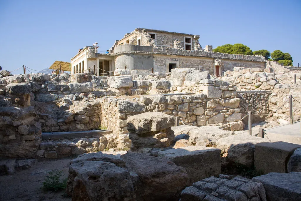 #8 - Knossos, Crete, Greece: A "Palace" Floating Over Shuffled Bronze Age Phases (Shadowgate, Flickr, CC BY 2.0)
