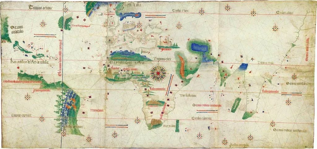 #3 The Cantino Planisphere: New Worlds Leaking Out Early (Image Credits: Flickr)