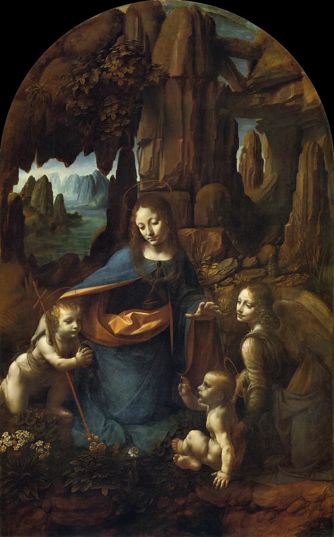 #3 - Leonardo da Vinci Abandoned Two Other Versions of "Virgin of the Rocks" (Web Gallery of Art:   Image  Info about artworkwga QS:P11807,"l/leonardo/02/3virg_l", Public domain)