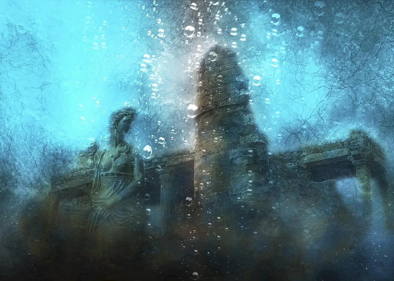 6. The lost city of Atlantis (Image Credits: Pixabay)