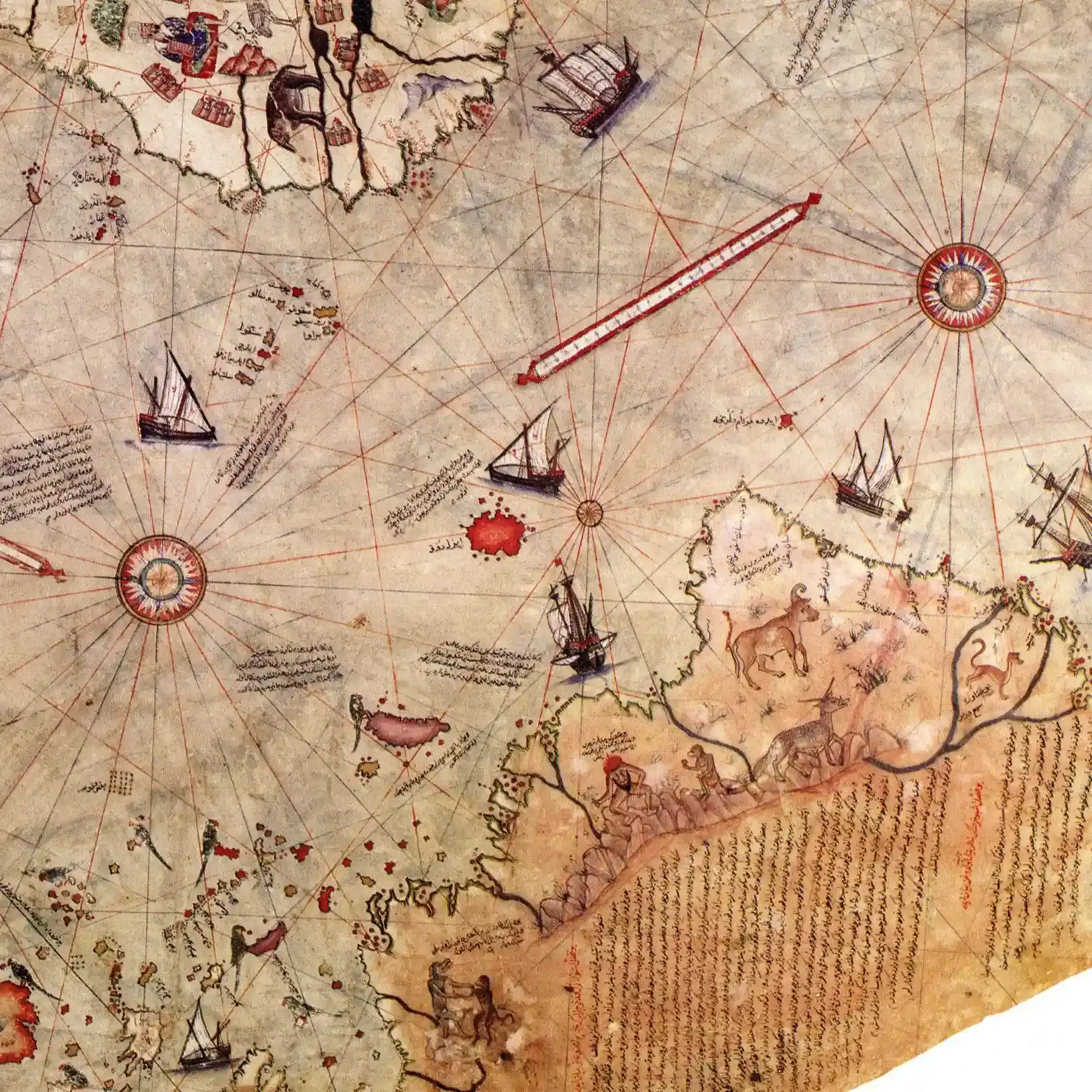 #1 The Piri Reis Map: A 16th‑Century Puzzle of the Atlantic World (Image Credits: Wikimedia)