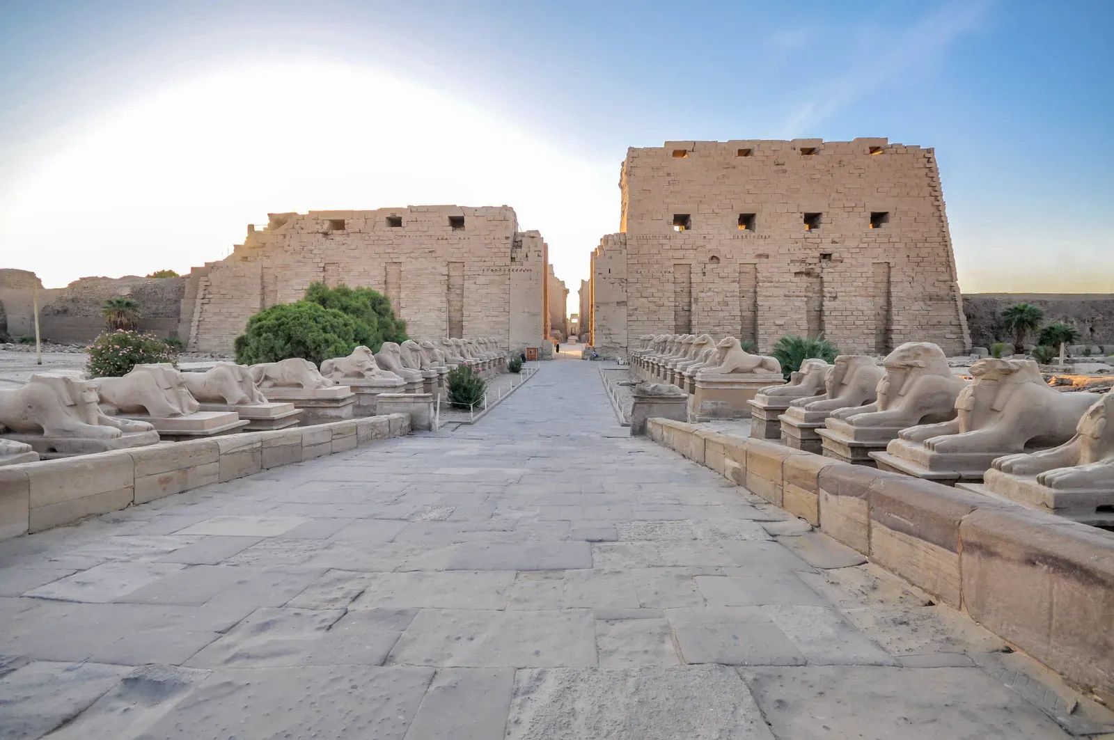 #9 - Temple Of Karnak, Egypt: A Corridor That Tracks The Midwinter Sun (Corridor of Sphinxes leading to the first pylon - Karnak: The largest ancient religious site of the world, CC BY 2.0)