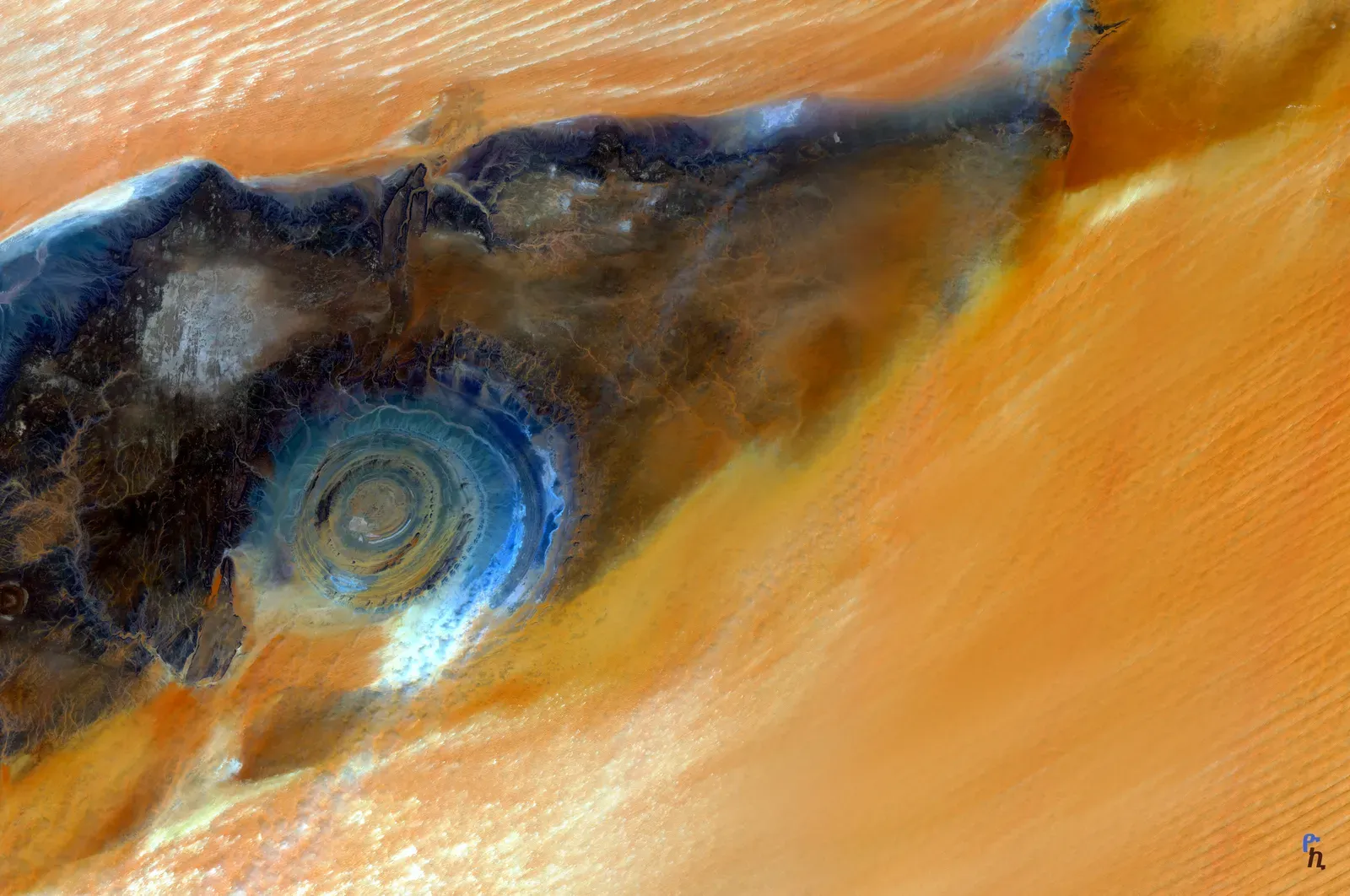 1. The Eye of the Sahara, Mauritania: Earth's Bullseye Nobody Can Explain (By Yonas Kidane, CC BY-SA 2.0)