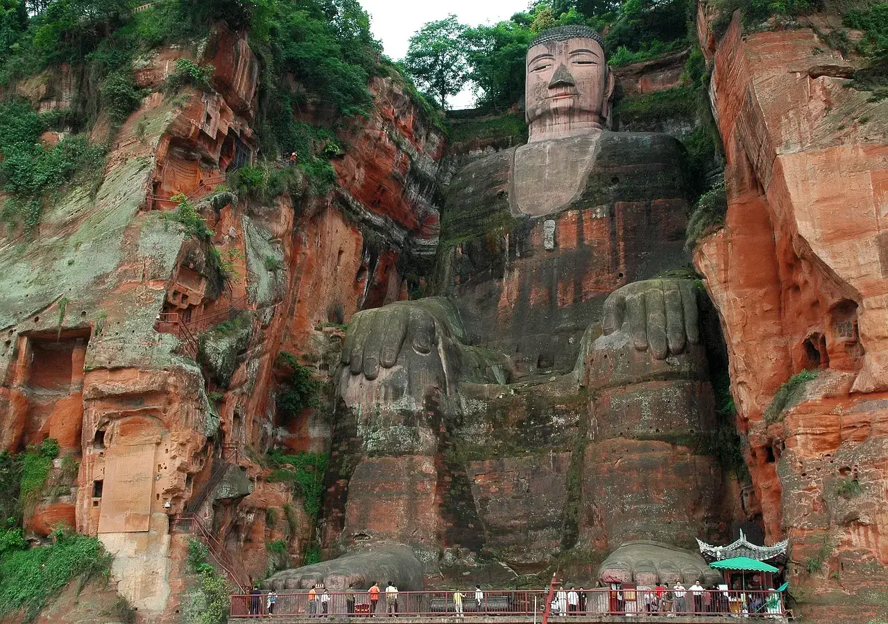 8. The Leshan Giant Buddha: A Hidden Engineering Marvel (Image Credits: Pixabay)
