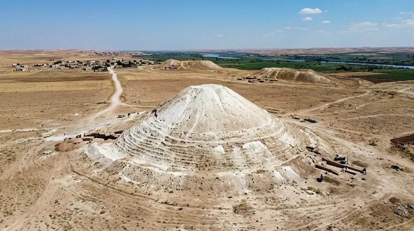 #4 - Tell Banat's White Monument: Politics Ended the Dig, Not Science (Image Credits: Image: Google Gemini)