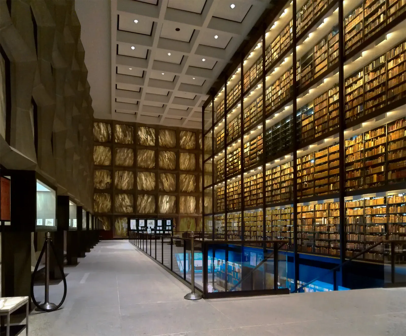 #5 - Rare Books That Get Barcoded Into an Ordinary Library Shelf (Beinecke Rare Book & Manuscript Library Interior, CC BY-SA 2.0)