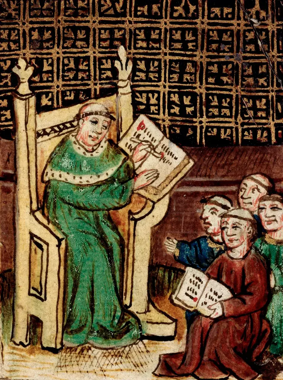 #3 - Medieval People Did Not Think the Earth Was Flat (By Medieval copy of a book by Gautier de Metz, "L'image du Monde", Public domain)