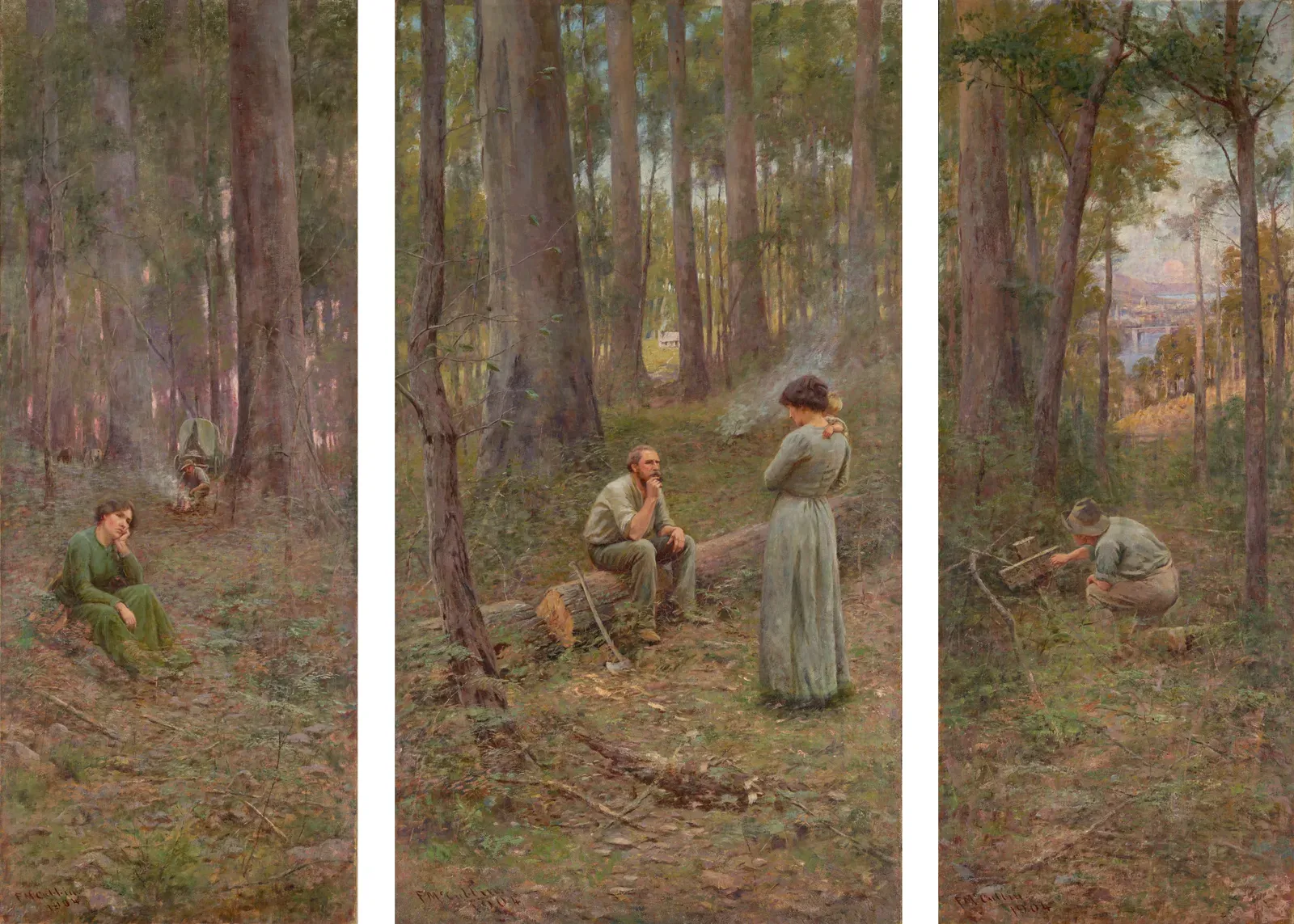 #4 - The Hidden Painting Beneath McCubbin's Famous Australian Triptych (www.google.com/culturalinstitute : Home : Info, Public domain)