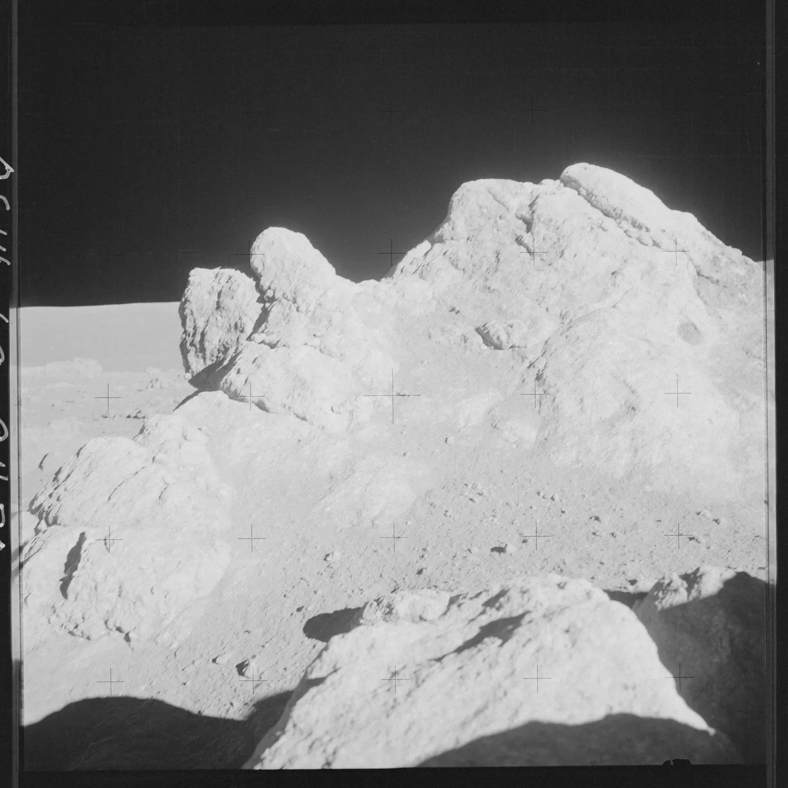 The Moon's Dust Smells Like Gunpowder (AS14-68-9450, Public domain)